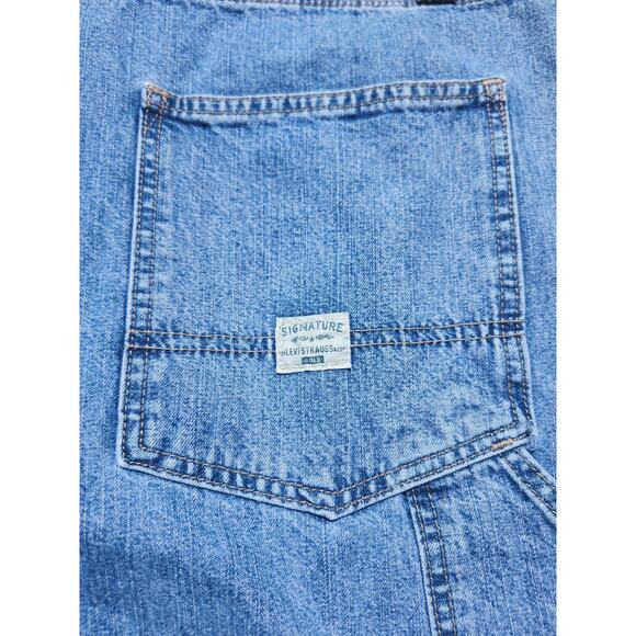 2 Levi Strauss Signature Carpenter Jeans Blue Denim Mens Size 50 Workwear - Picture 8 of 14